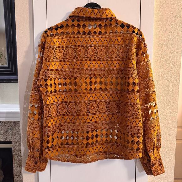 Anthropologie x La Maise Studio Kimaya Buttondown Shirt Size Medium - Picture 7 of 11